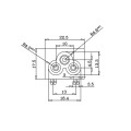 New JEC AC Double fuse Screw Type Power Socket IEC JR-307E(S) Use for Medical Devices